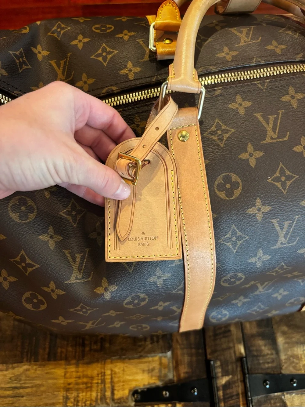 Louis Vuitton Keepall 55 duffel bag - brown